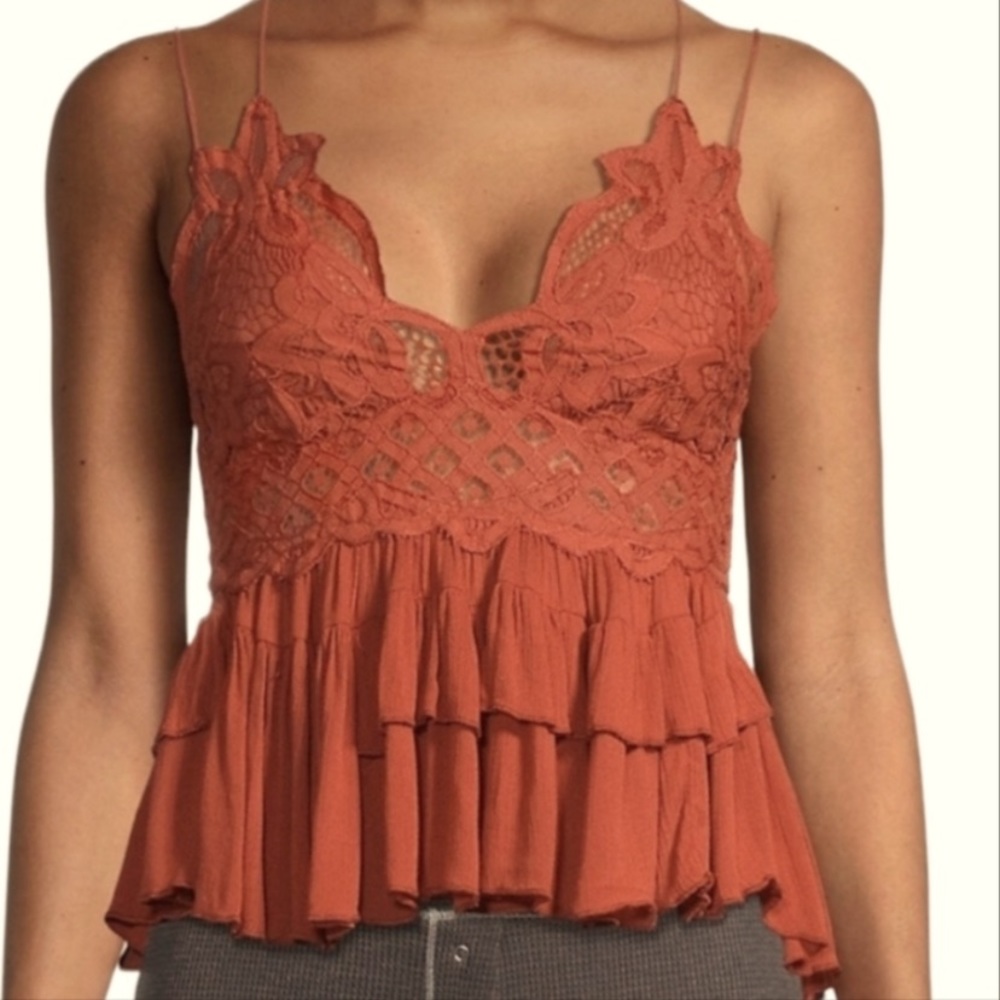 Free people Adella top in color: winding roads size Small, New with tags